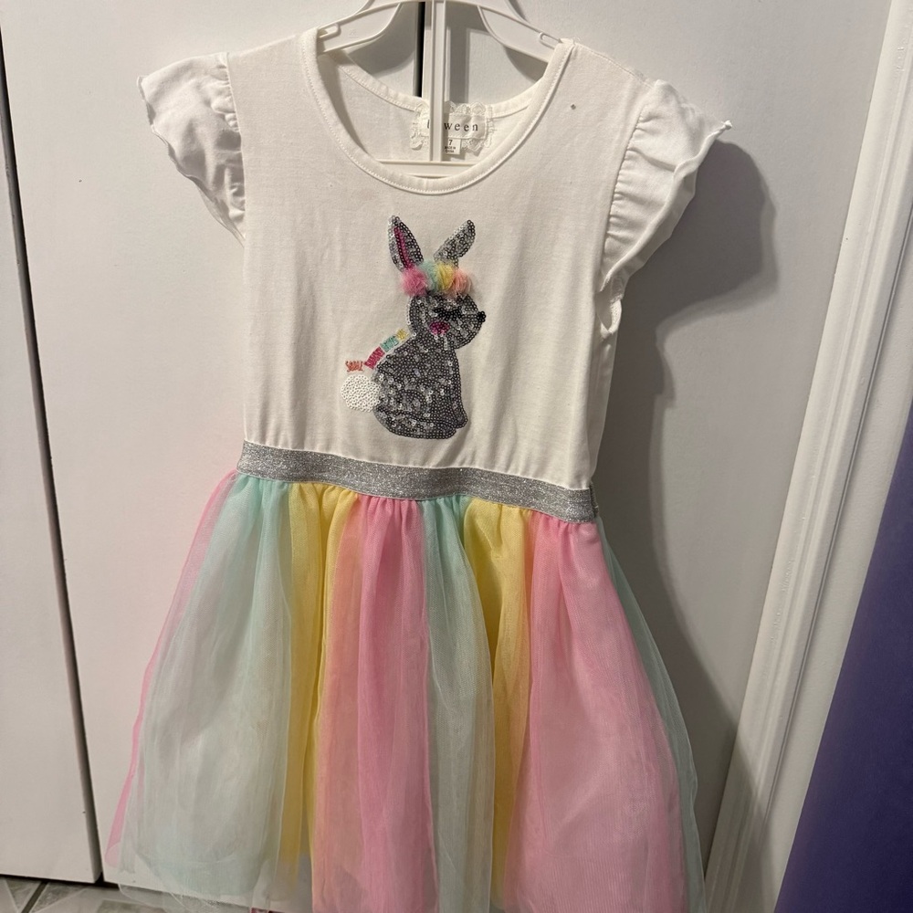 Girls' bunny Tulle Dress